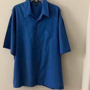 Alan Stuart Royal Blue Short Sleeve Shirt